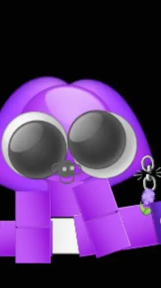 ai character: purple background