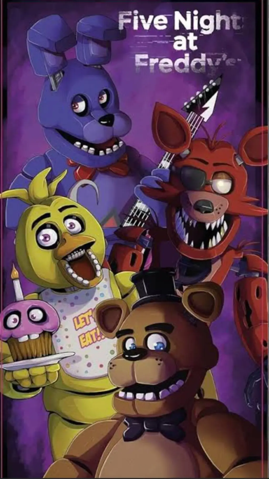 ai character: Fnaf × creppy background