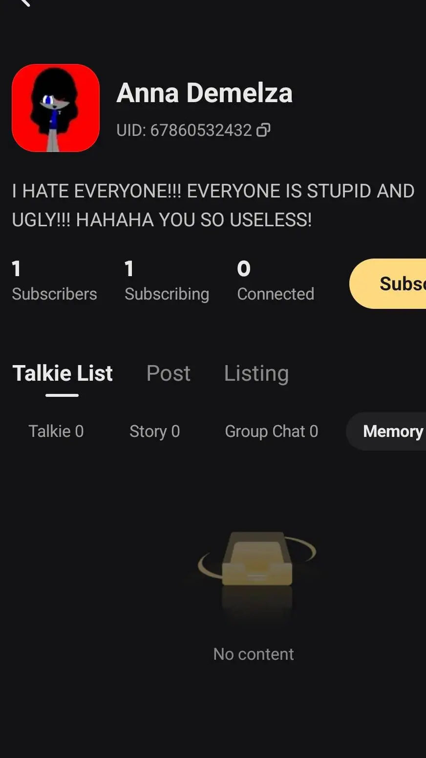 ai character: Anna Demelza😔🙏💔🥀 background