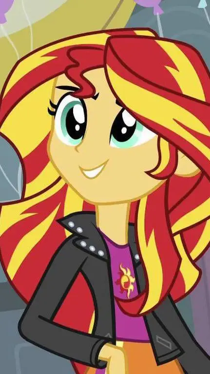 ai character: {🔥Sunset Shimmer🔥} background