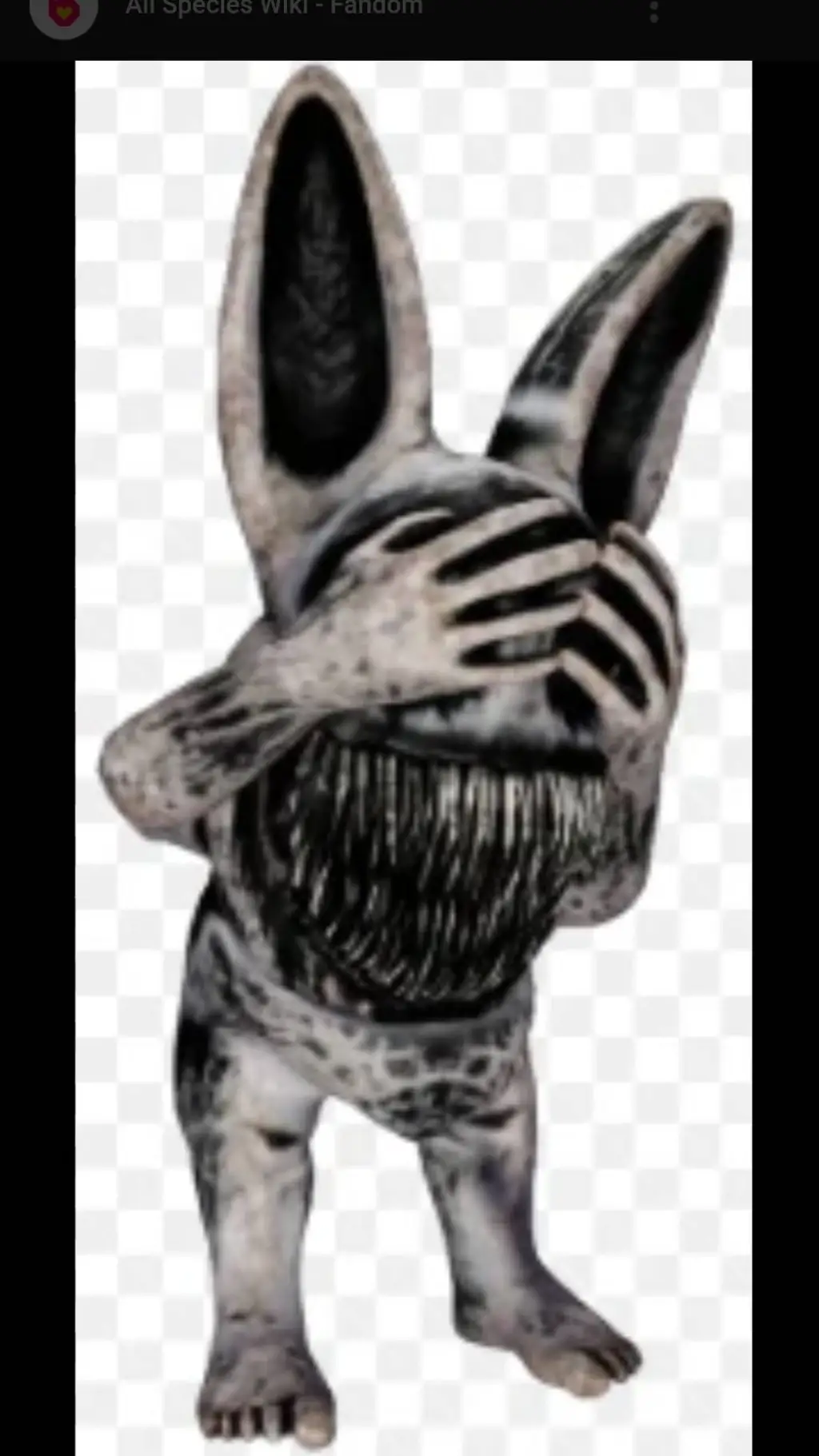 ai character: Monster Rabbit background