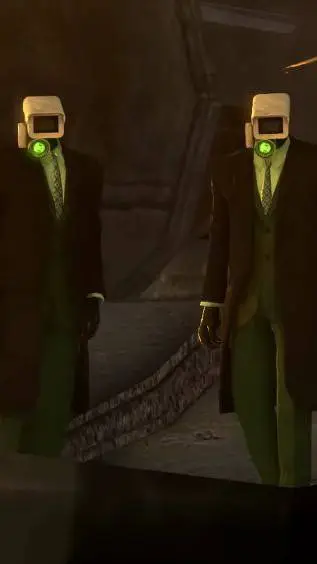 ai character: Twins cameraman  background