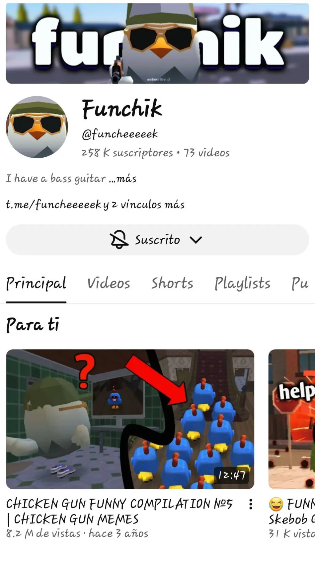 ai character: Funchik 🧢🍀 background