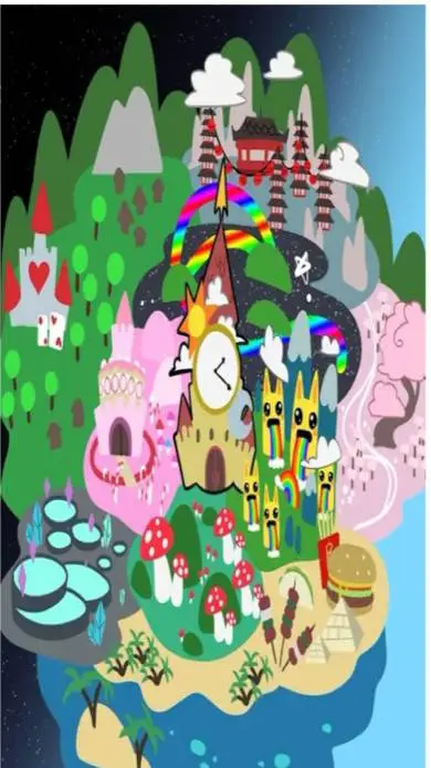 ai character: castillo de sueño  background