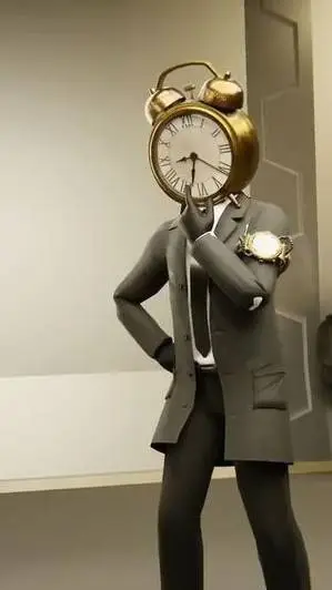 ai character: Alarm Clockman⏰💛 background