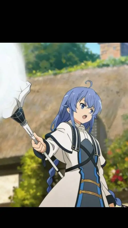 ai character: Roxy MIgurdia background