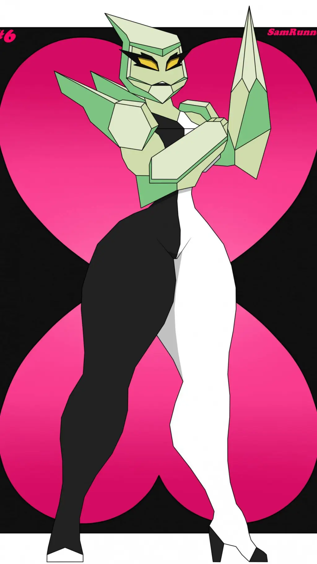 ai character: DiamanteChaquetrix background