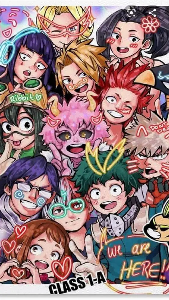 ai character: MHA y Albedo chico background