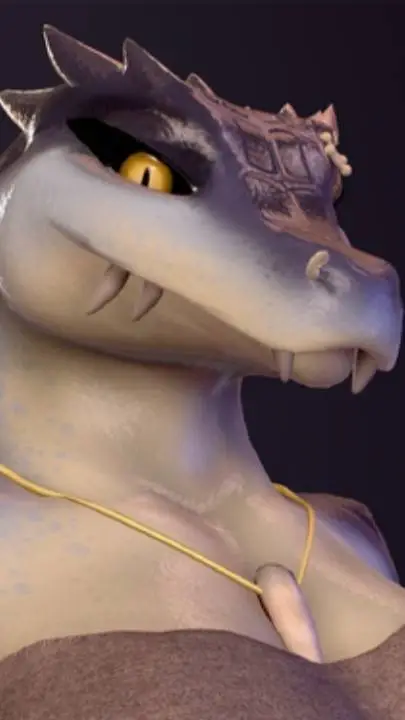 ai character: kroxigor fem background