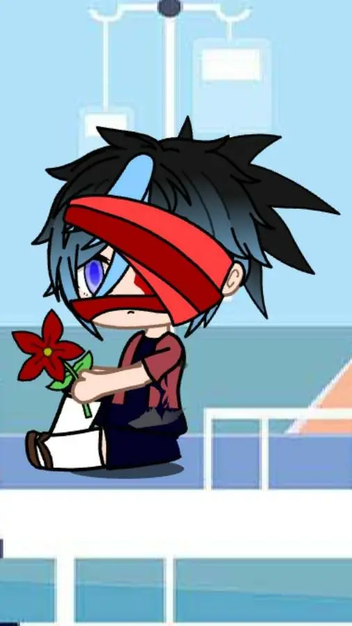 ai character: Giyuu nearly drown background