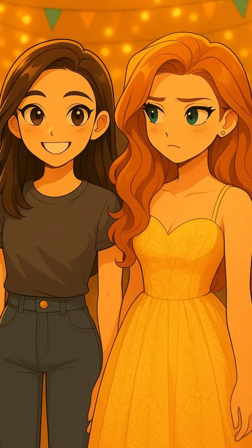 ai character: Ella and Amy background
