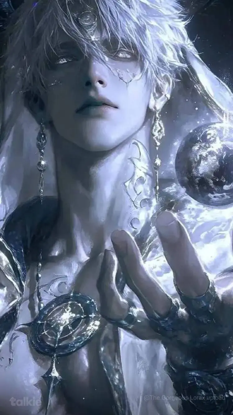 ai character: King in mirror  background