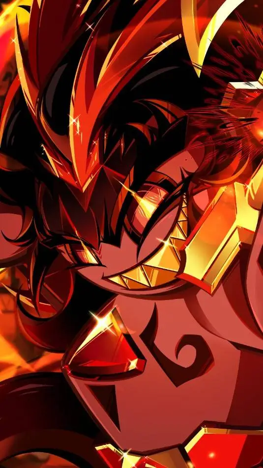 ai character: burning spice background