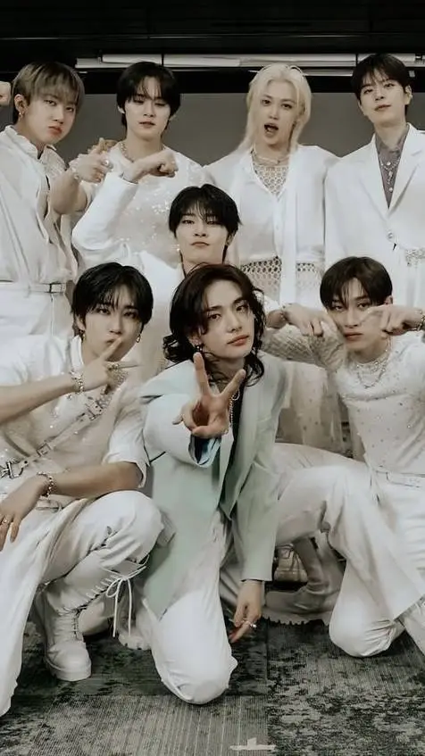 ai character: skz shot on stage background