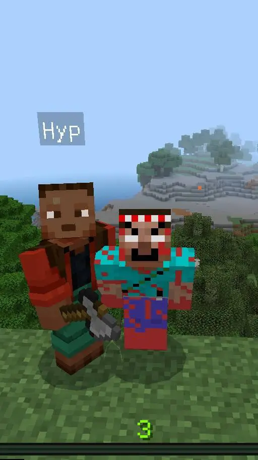 ai character: Minecraft  background