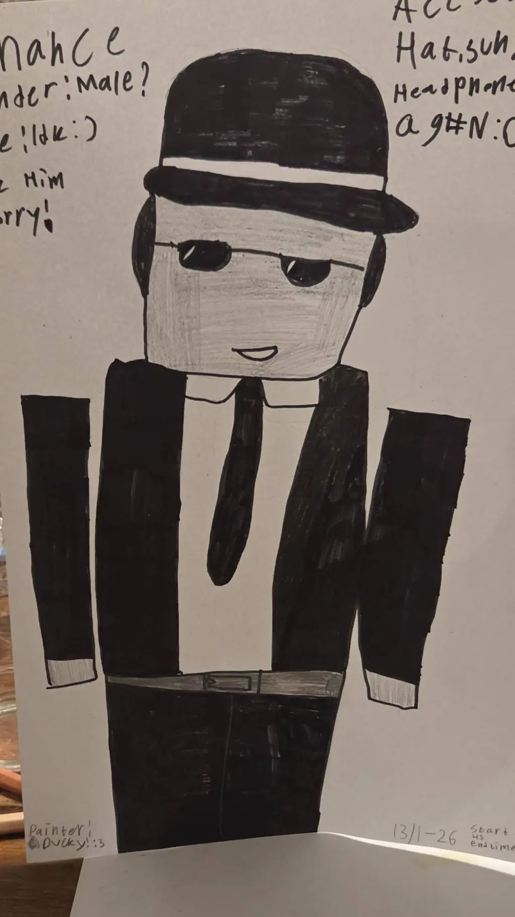 ai character: FORSAKEN!❤🖤 background