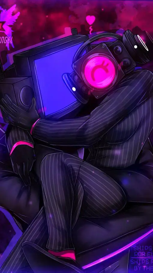 ai character: shadow tv man background