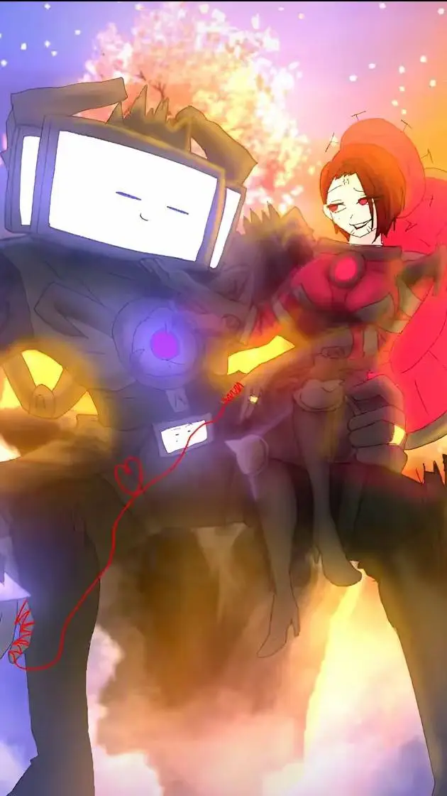 ai character: Titan tv man  background