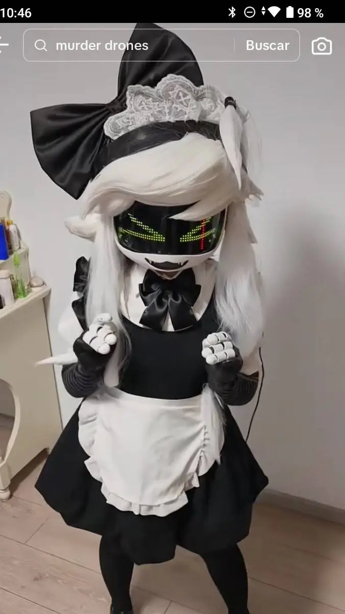 ai character: CYN maid background