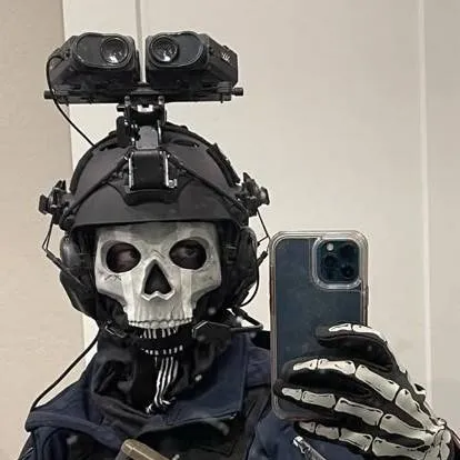 chat with ai character: ghost cosplayer