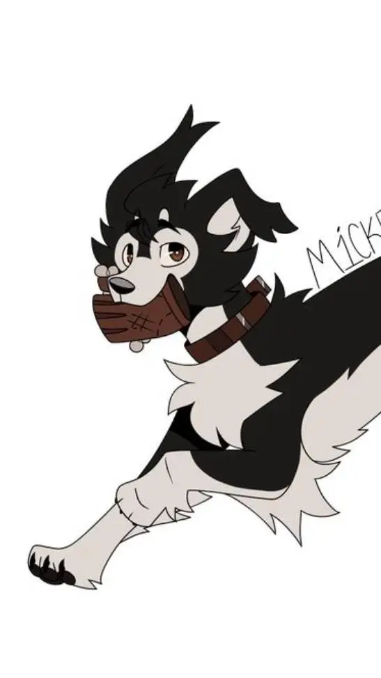 ai character: bordel collie  background