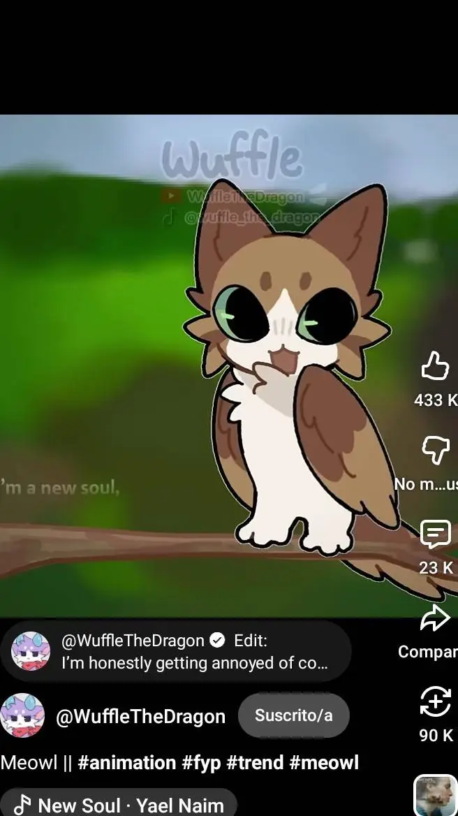 ai character: meowl background