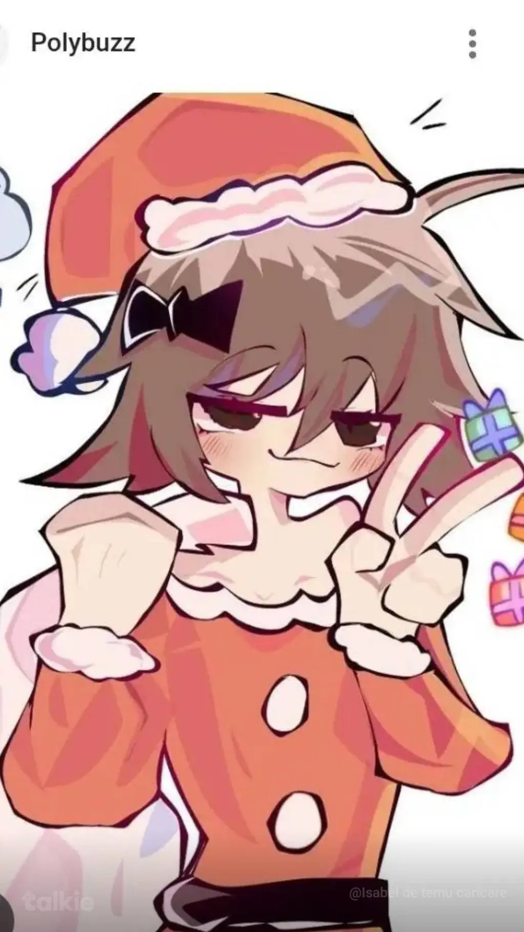 ai character: Christmas Alice background