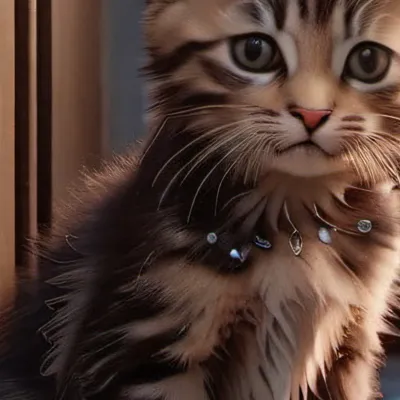 chat with ai character: Woman with kitten