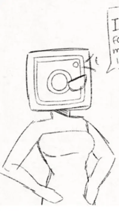ai character: miss instagram background