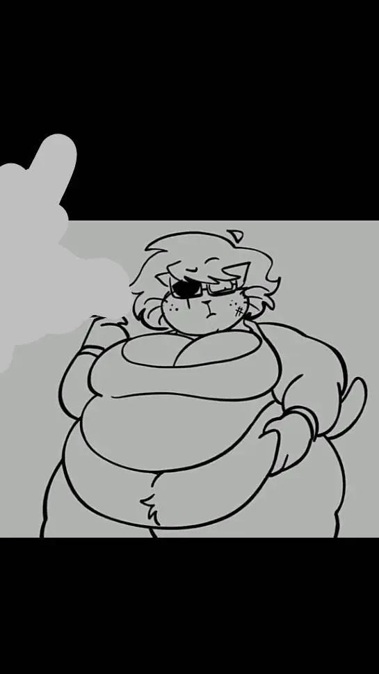 ai character: pirata cat gorda background