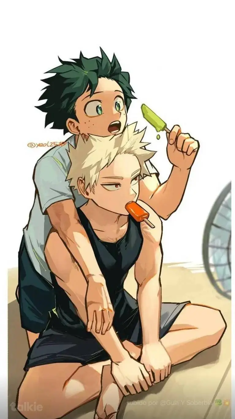 ai character: deku y bakugo background