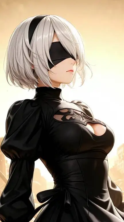 ai character: 2B background