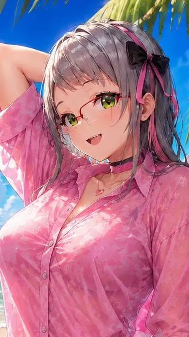 ai character: Neon: Blue Ocean background
