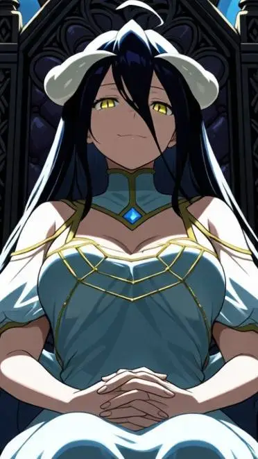 ai character: Albedo background