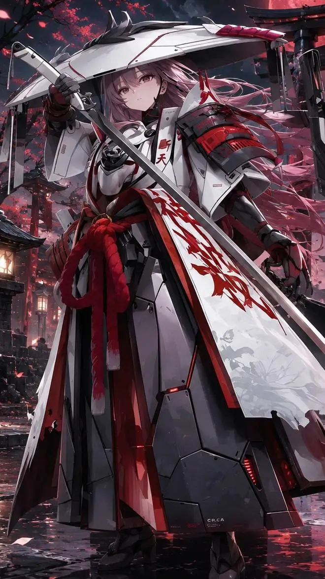 ai character: Scarlet background