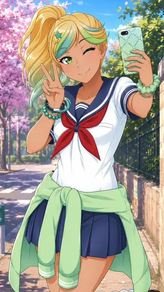 ai character: Hoshiko background