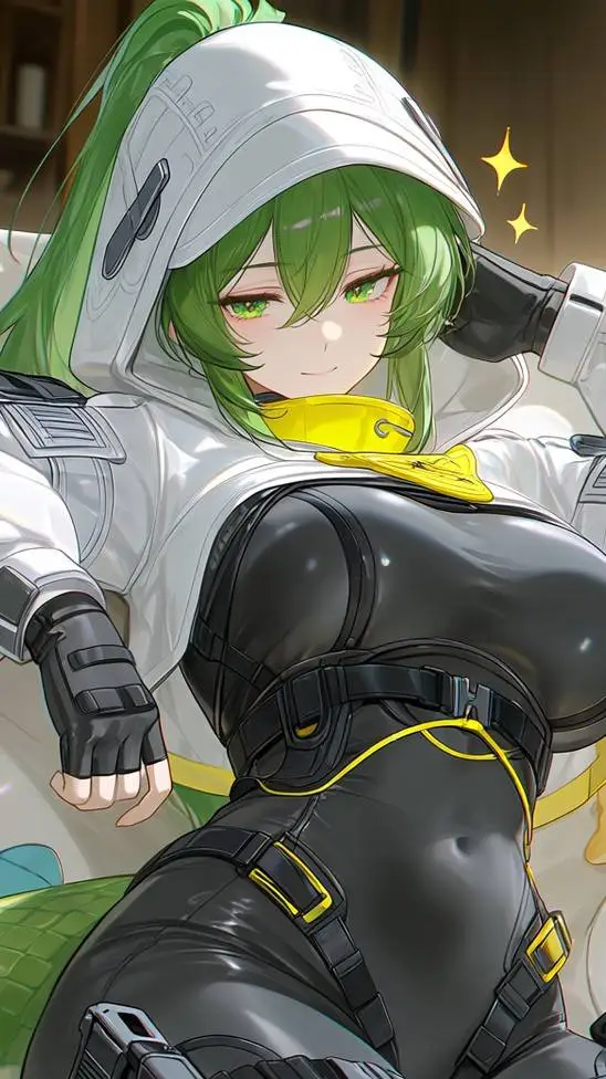 ai character: Fluorite background