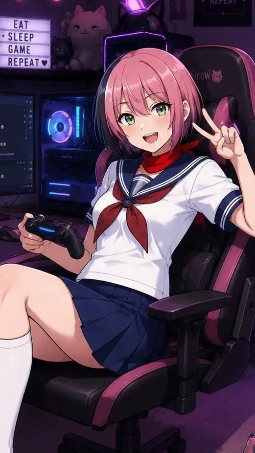ai character: Pippi Osu background