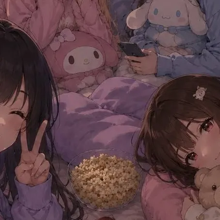 chat with ai character: Sleepover