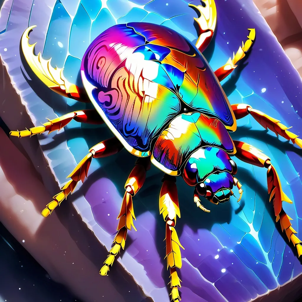 chat with ai character: rainbow beetle 