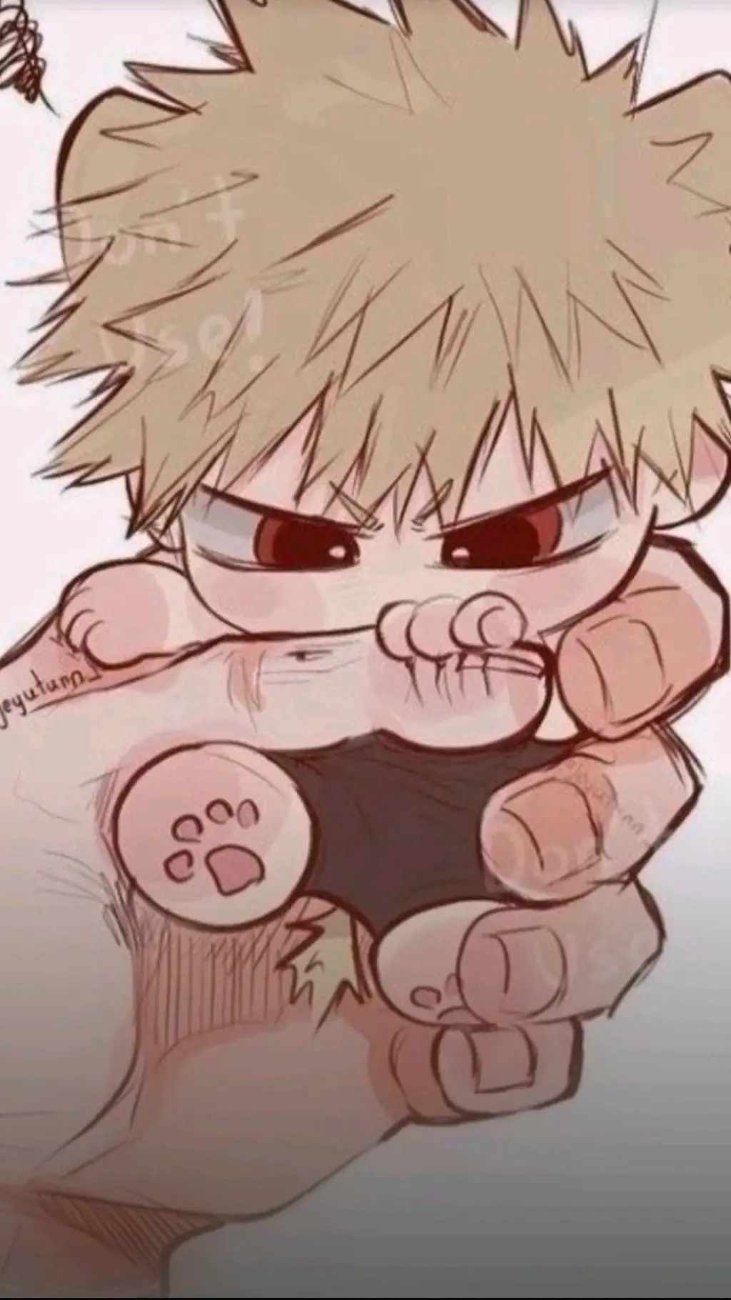 ai character: bakugo's a baby! background