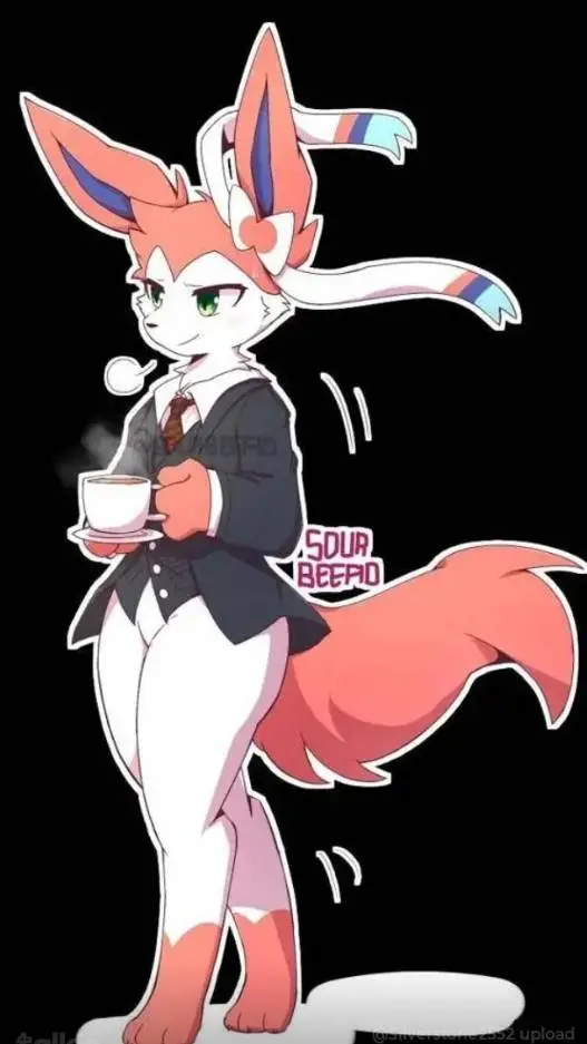 ai character: pix the Sylveon  background