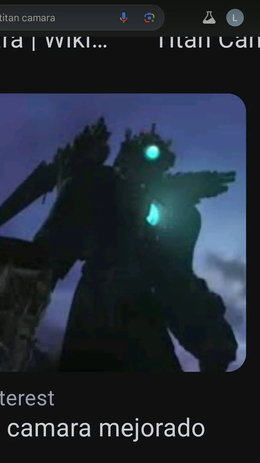 ai character: titan camara  background