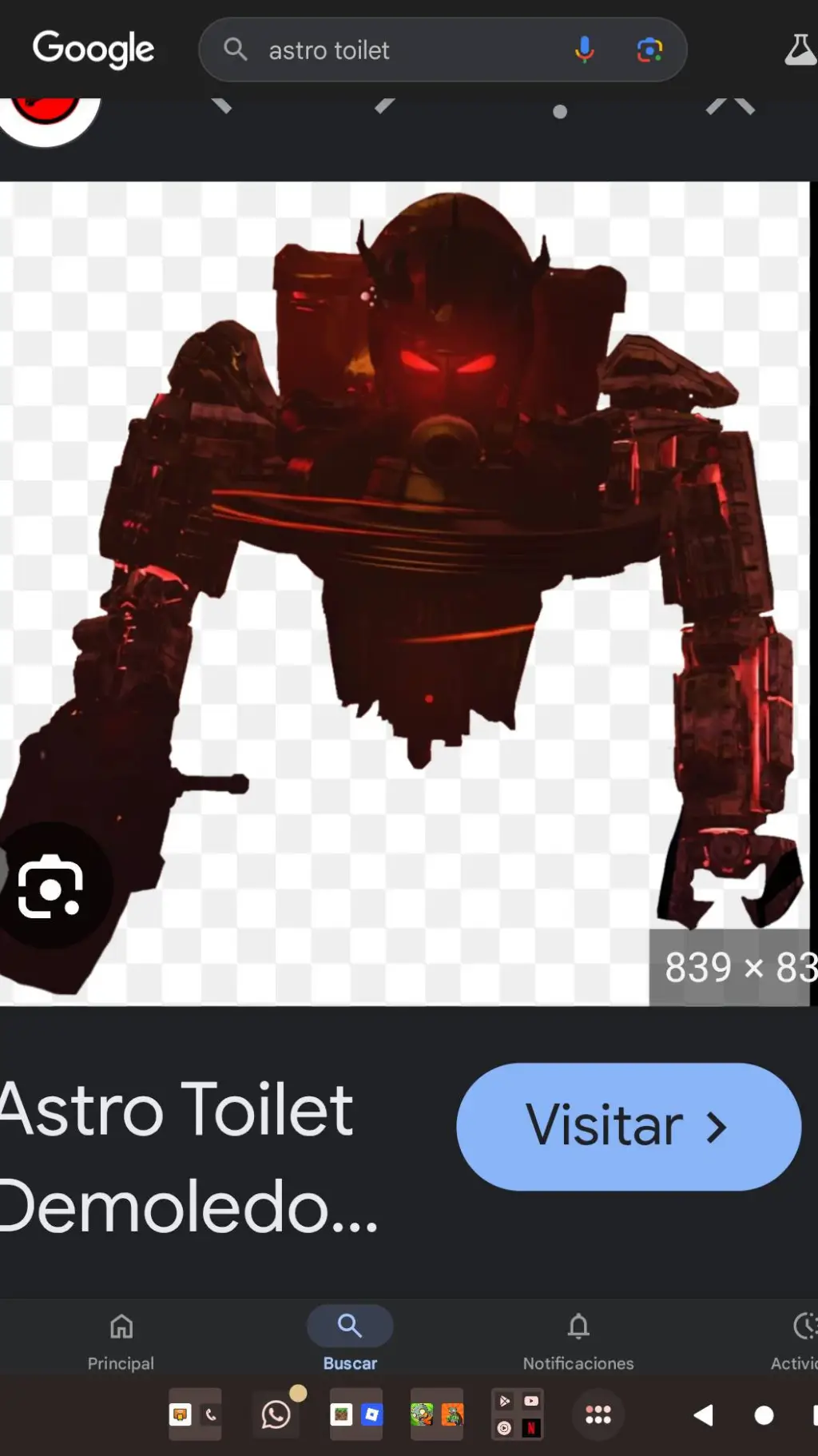 ai character: astro toilet  background