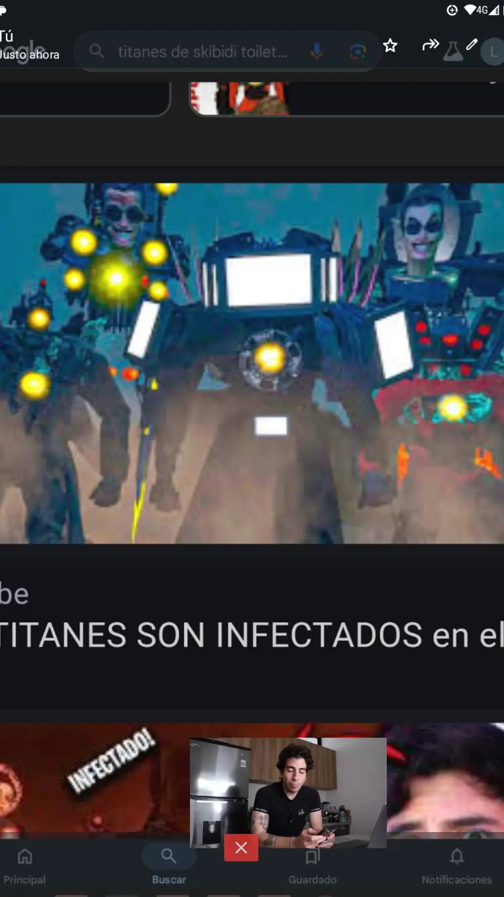 ai character: titanes infectados background