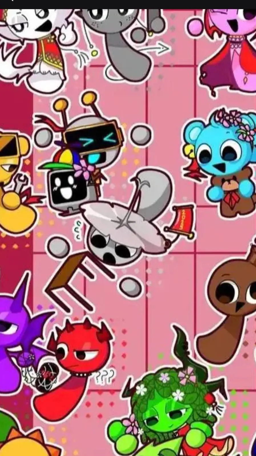 ai character: tu familia sprunki background