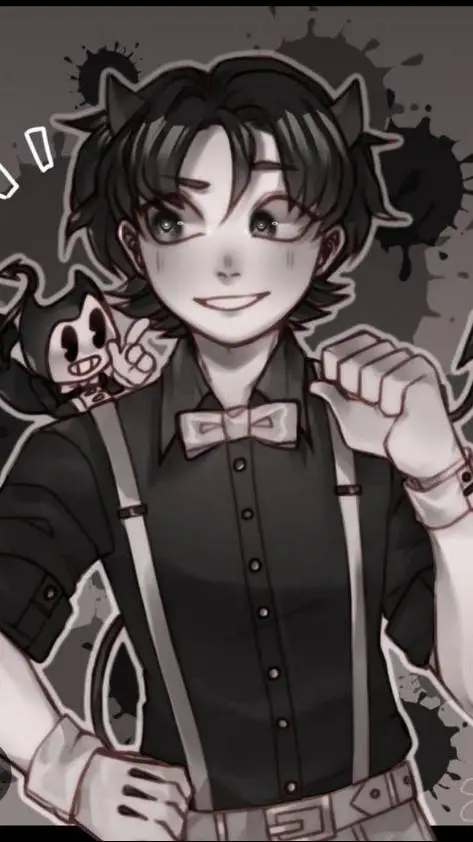 ai character: bendy humano  background