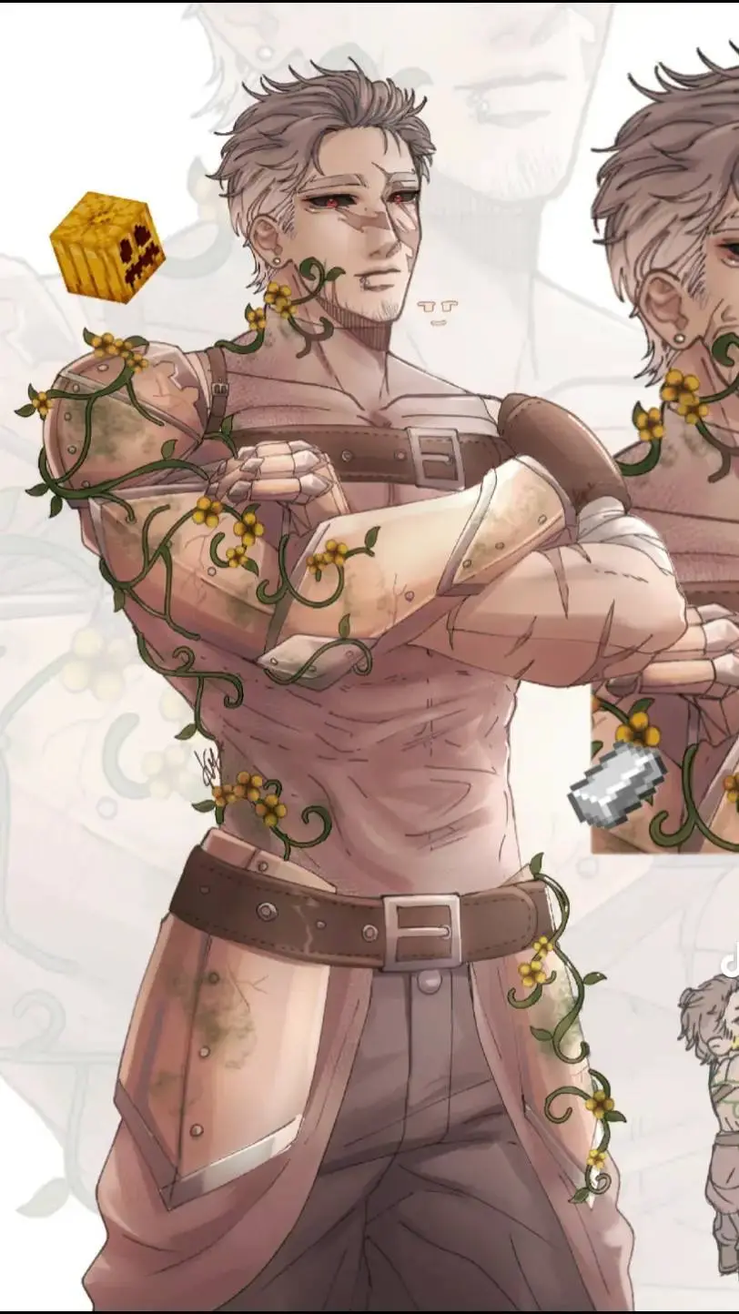 ai character: iron golem background