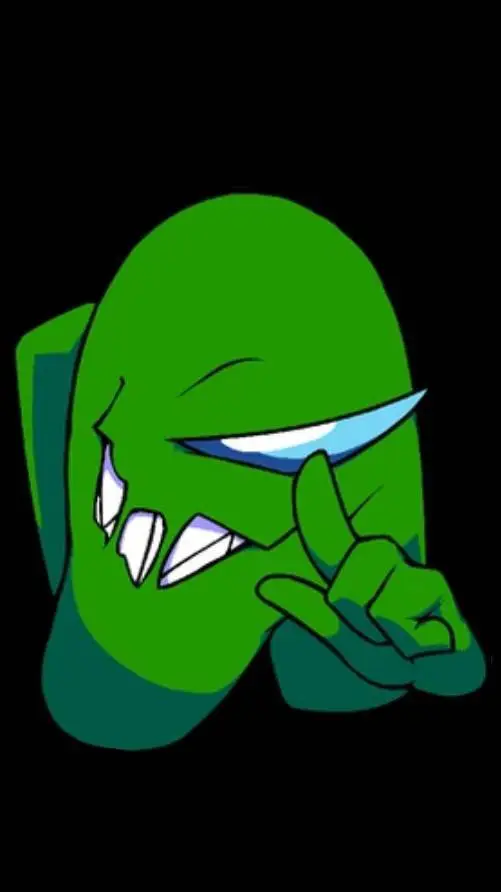 ai character: 🟩~Green Imposter~🟩 background