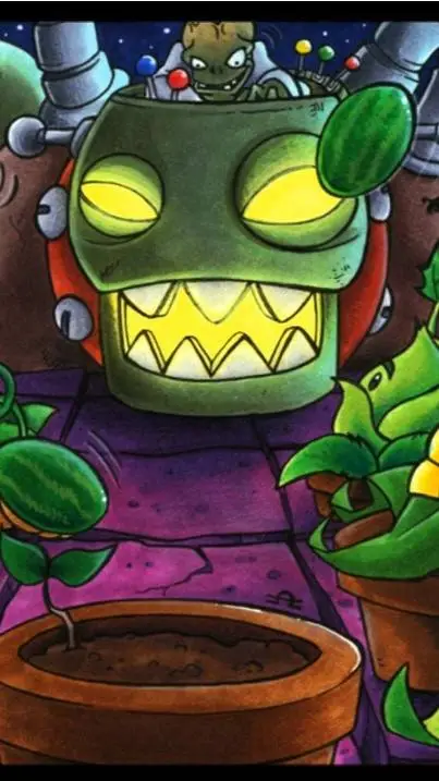 ai character: pvz фьюжин background